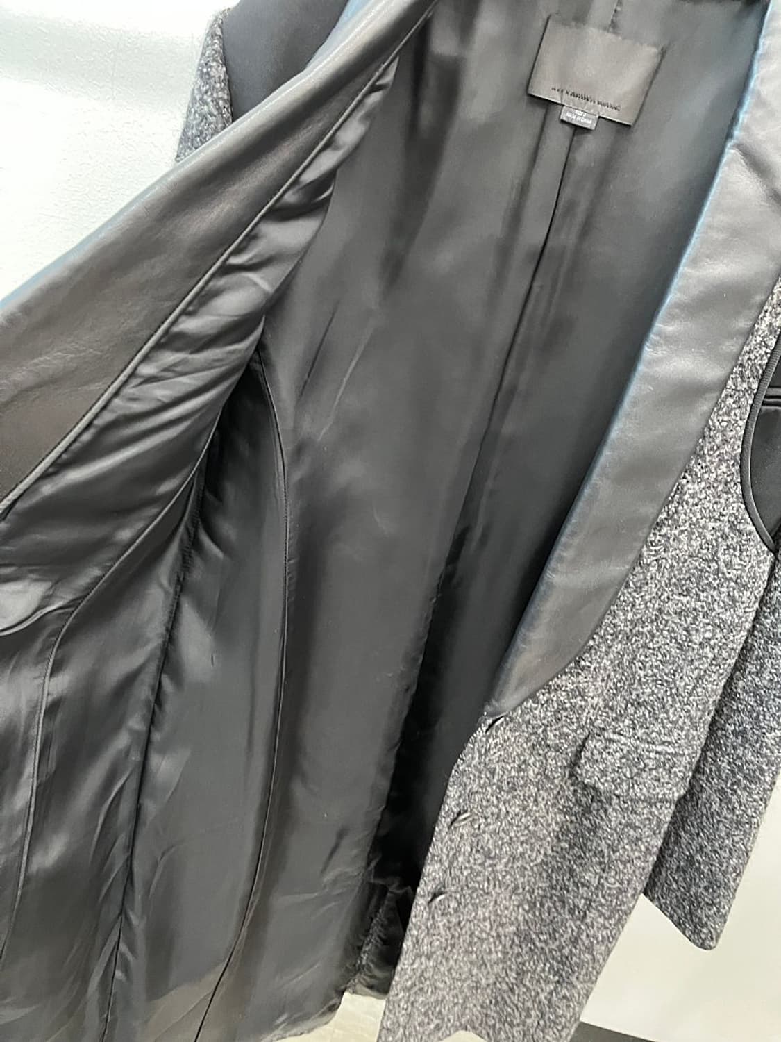 여) 알렉산더왕 레더카라 울코트  상품이미지6