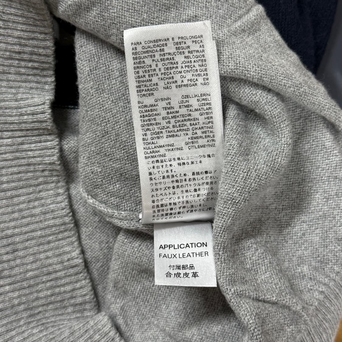 [L] 디젤(DIESEL) 스트라이프 얇은 코튼 긴팔 니트 상품이미지8