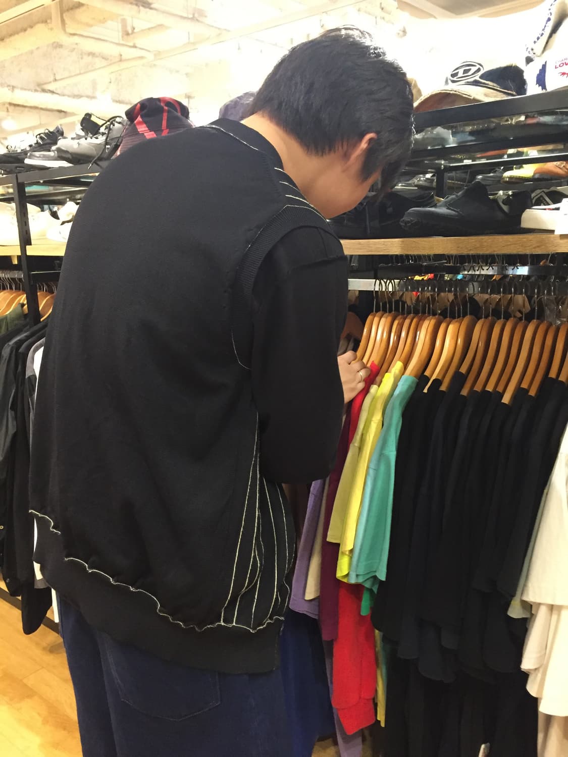 꼼데가르송 ad2022 축융 스트라이프 베스트 상품이미지7