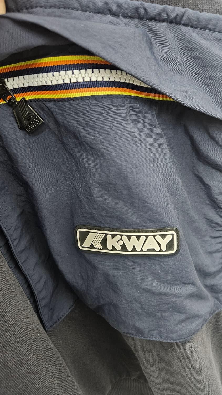 까웨(K-WAY) 네이비 우븐 패치 후드티 (2XL) 상품이미지2