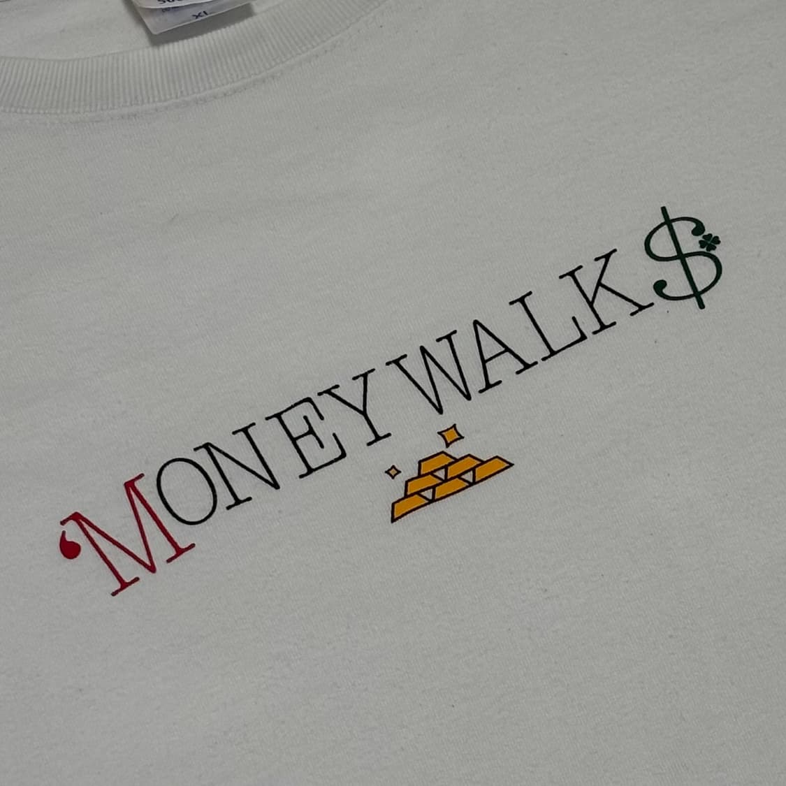 "MONEY WALK$" 그래픽 티셔츠 상품이미지3