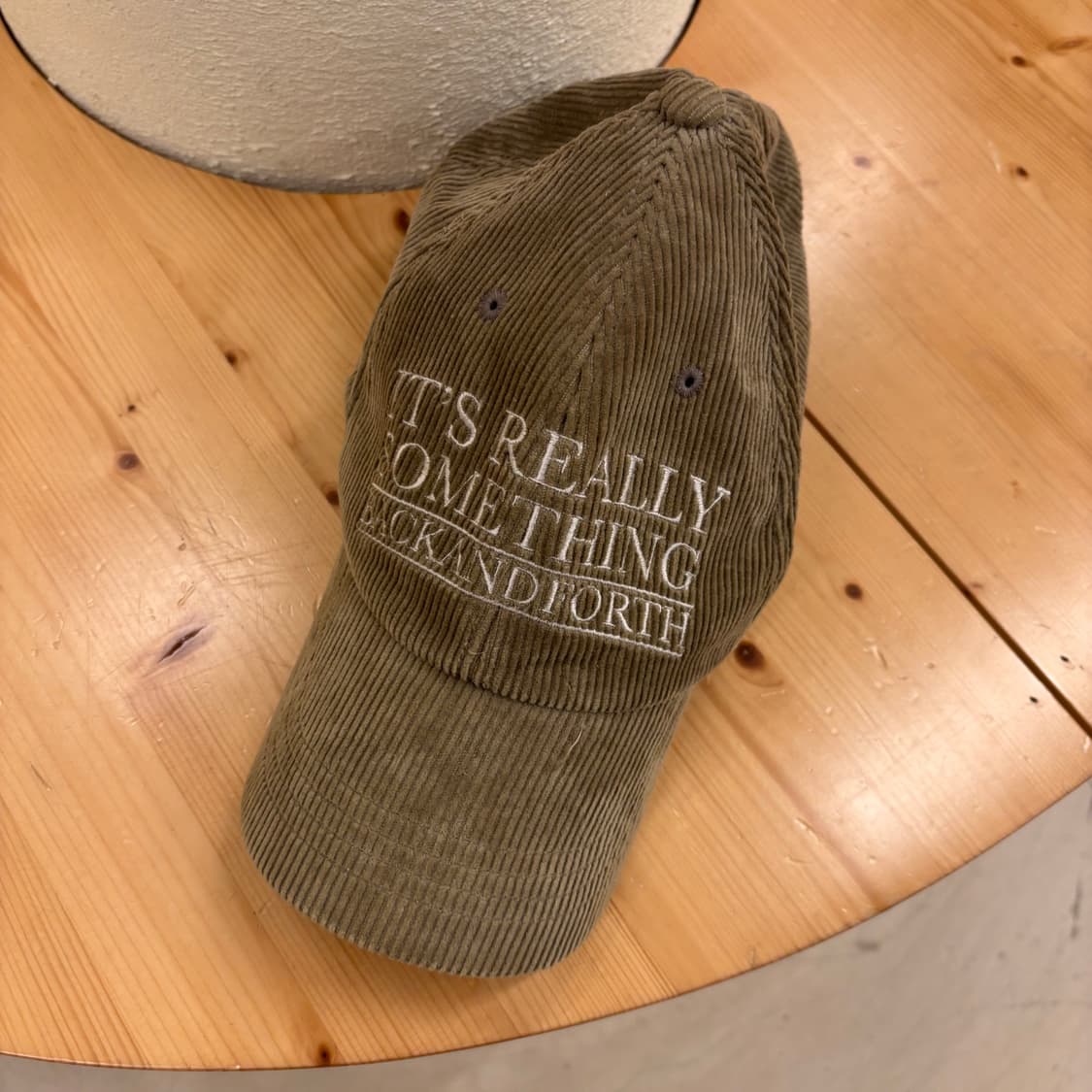 빈티지 코듀로이 브라운 볼캡 상품이미지1