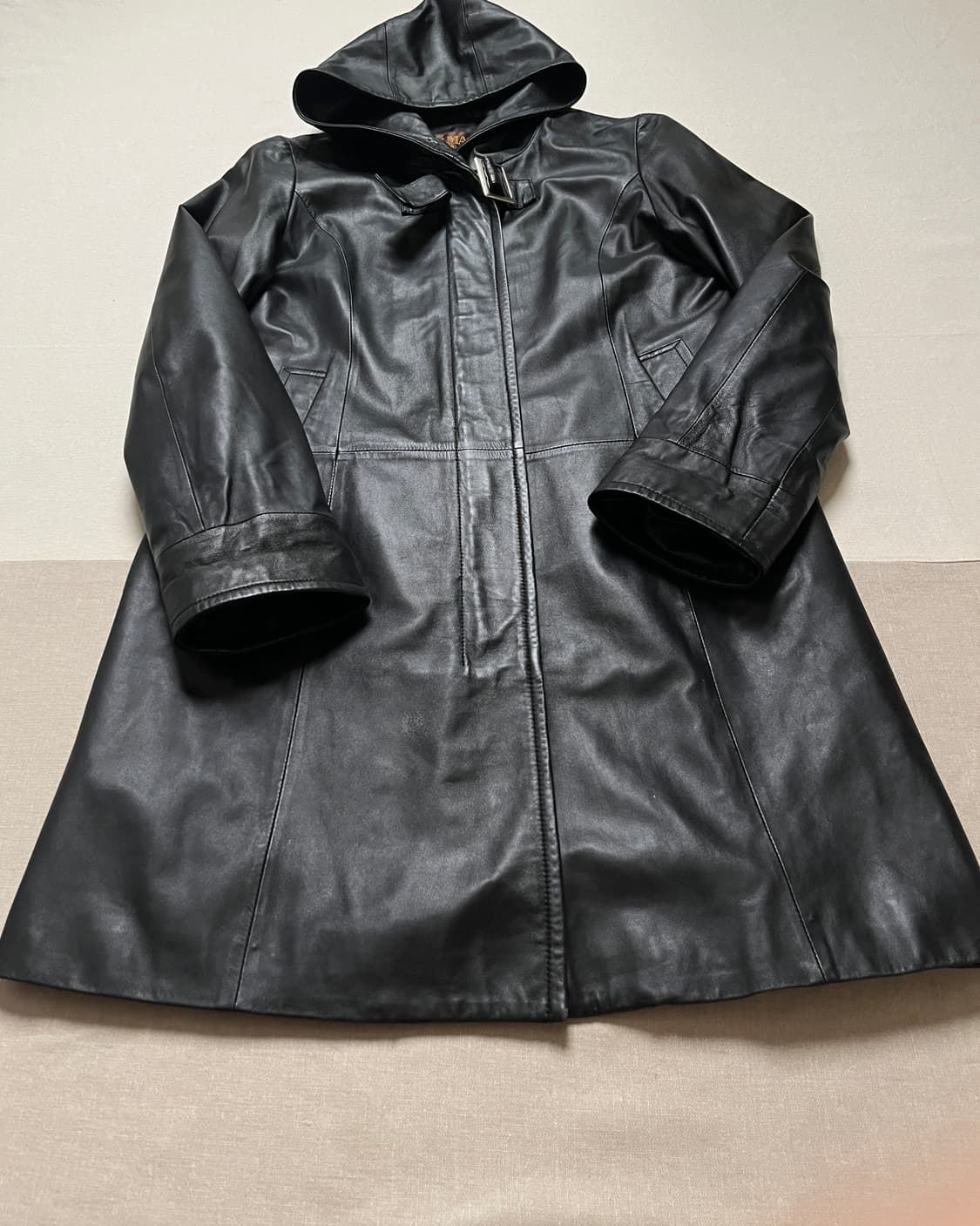 발망 레더 후드 코트 balmain 양가죽  상품이미지4