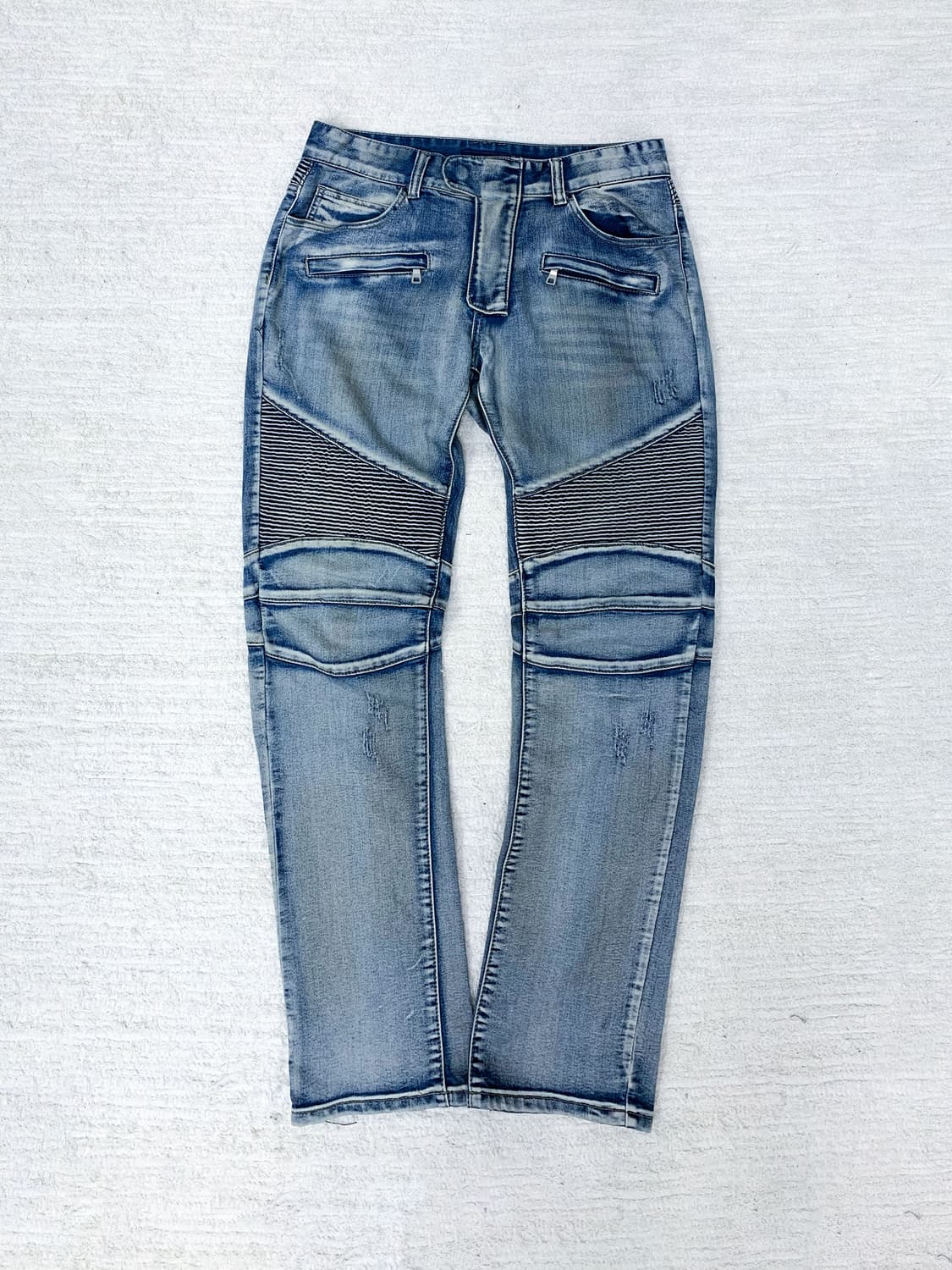 BALMAIN Light Blue Biker Jeans 상품이미지1