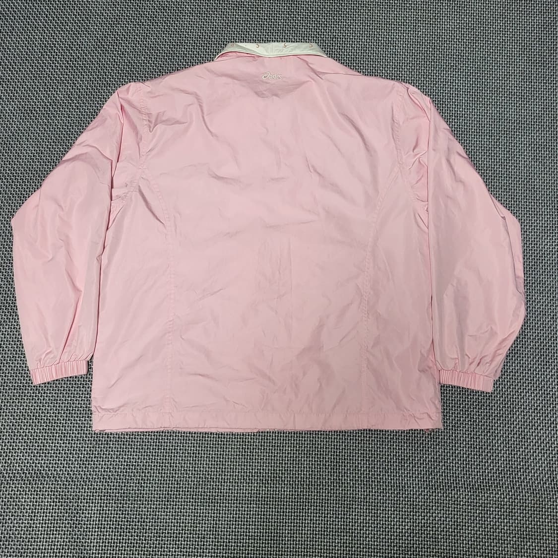 아식스 올드스쿨 바람막이 자켓 화이트/핑크 (100) 상품이미지2