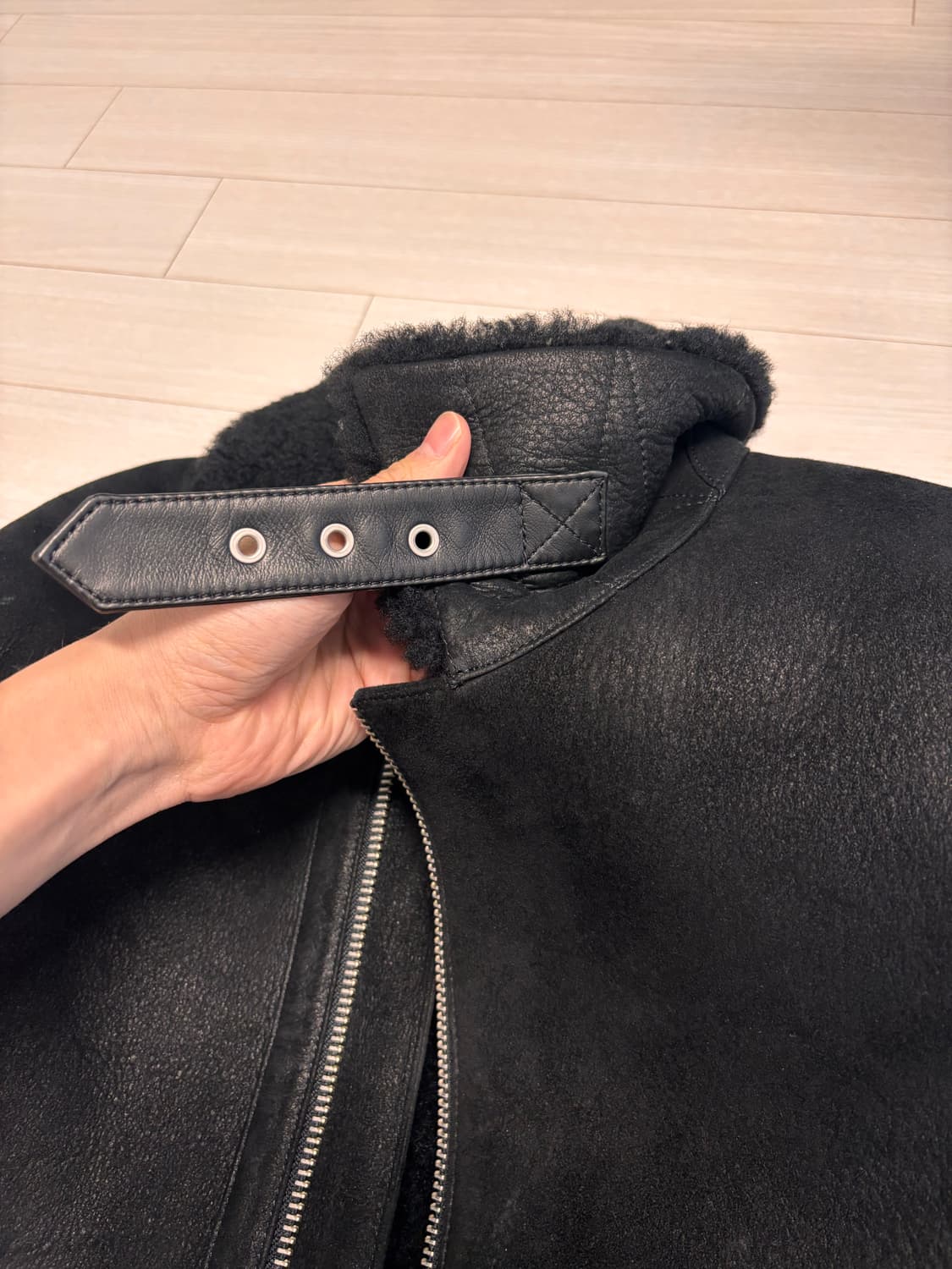 (Msize) 올세인츠 데클리 시어링 무스탕 자켓 상품이미지3