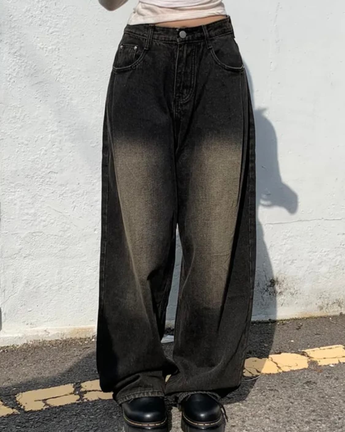 흑청 와이드팬츠 상품이미지2