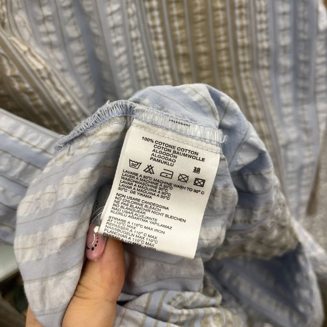 디젤 컨트리 레트로 빈티지 스트라이프 여름 셔츠 L C12650 상품이미지6