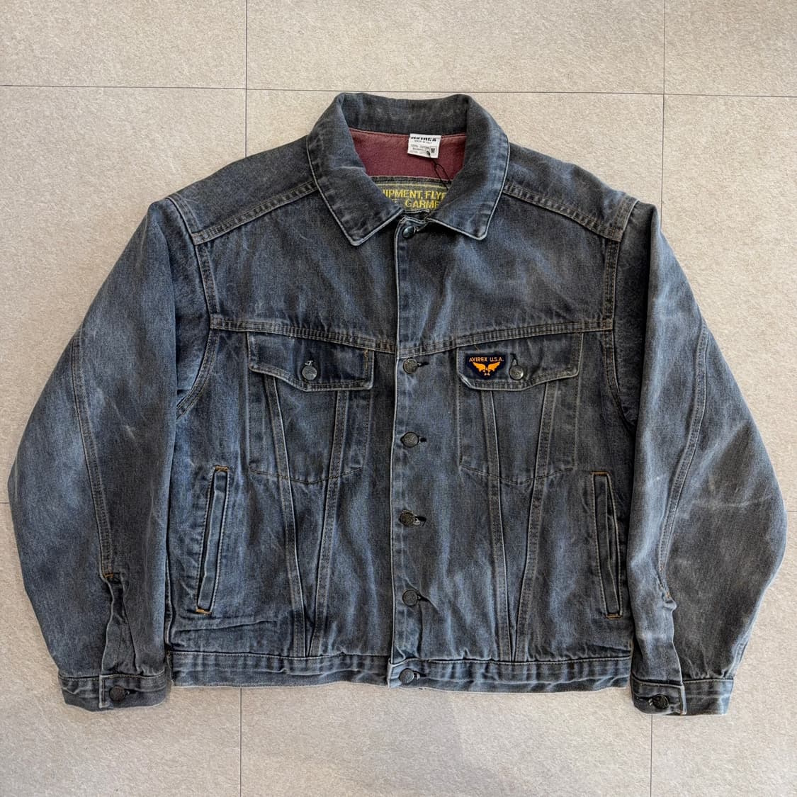 아비렉스 이탈리아 생산 데님 자켓 상품이미지1