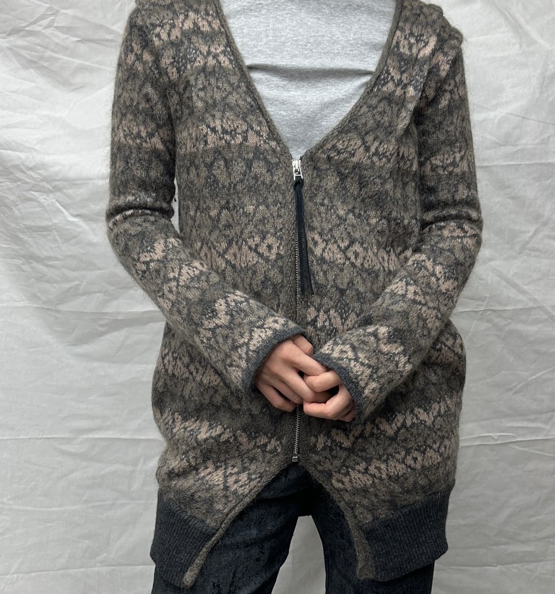 archi 모헤어 롱 가디건 상품이미지1