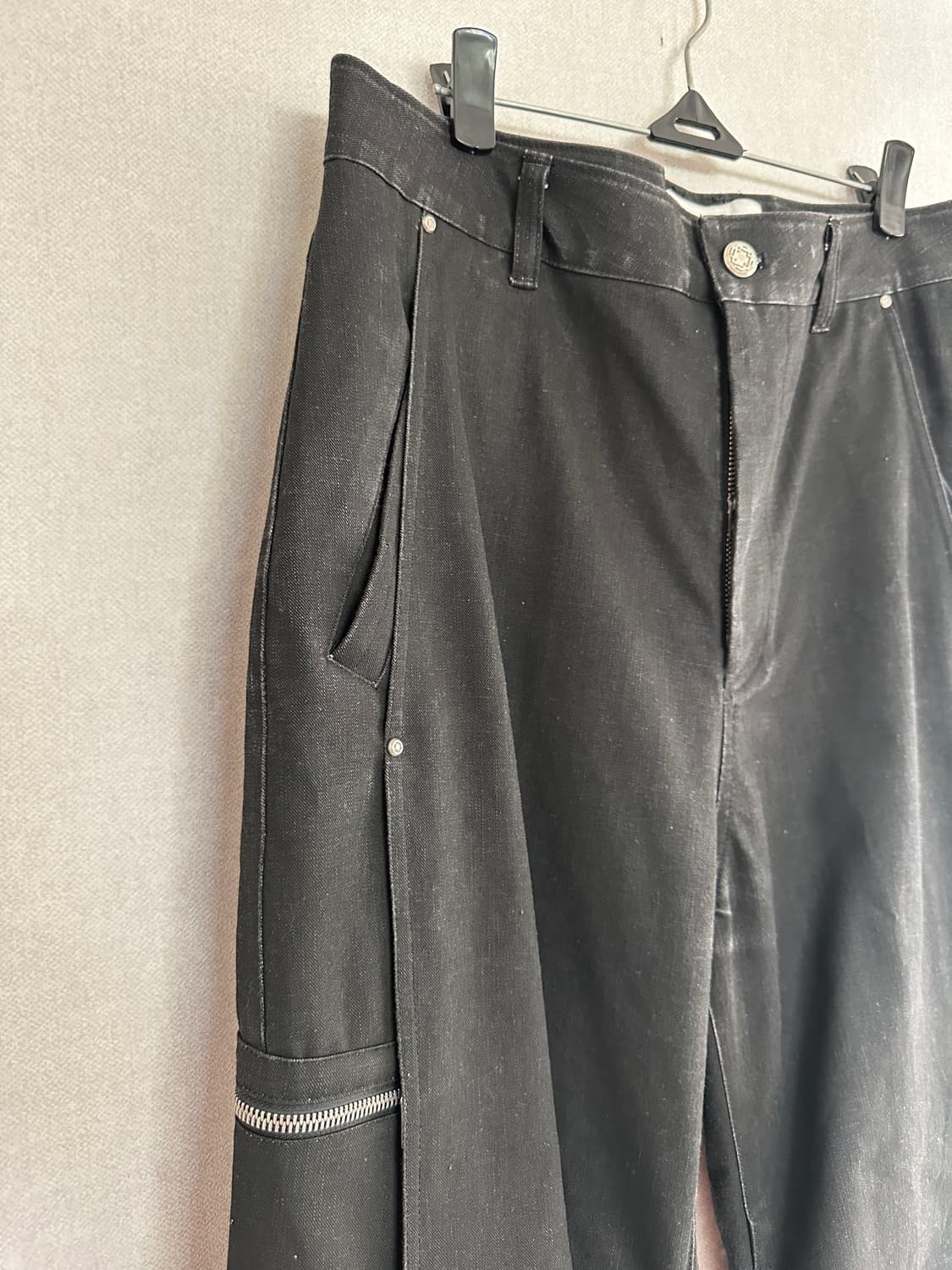 IISE Baggy Black Pants 상품이미지2