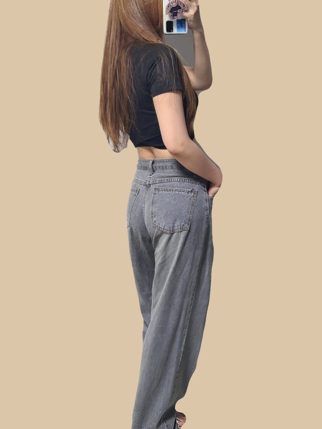 빈티지 워싱 일자핏 데님팬츠 상품이미지3