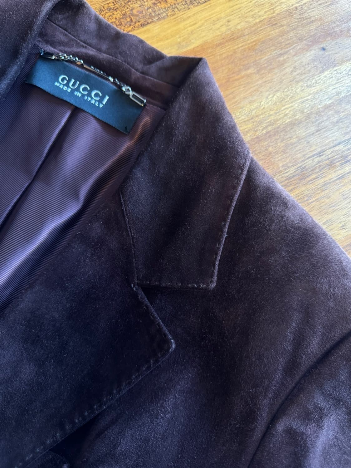GUCCI 구찌 스웨이드 레더 테일러드 자켓 55~66 상품이미지8