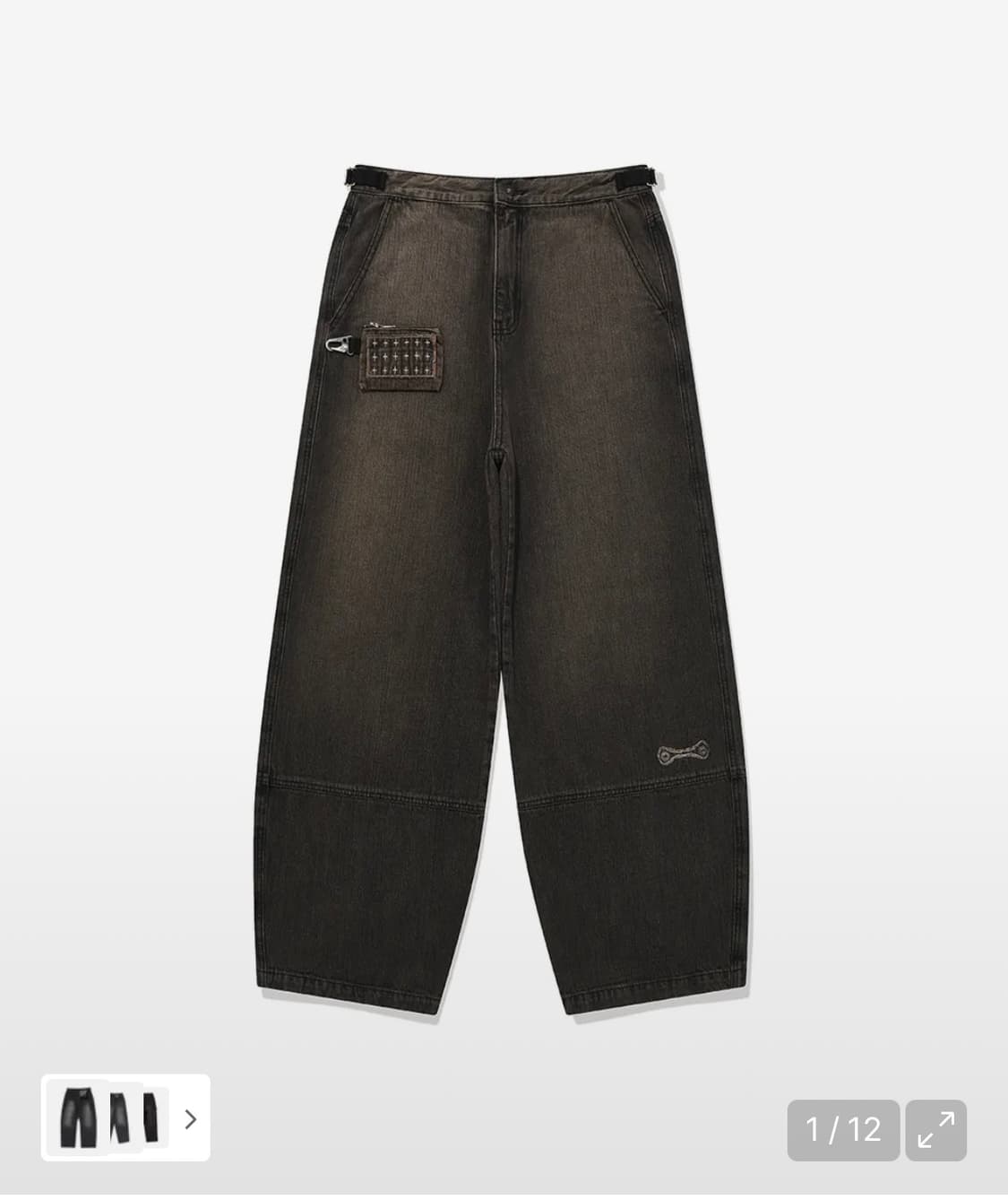 카락터 월렛 데님 팬츠 ( + 카락터 패치워크 지갑 포함) 상품이미지1