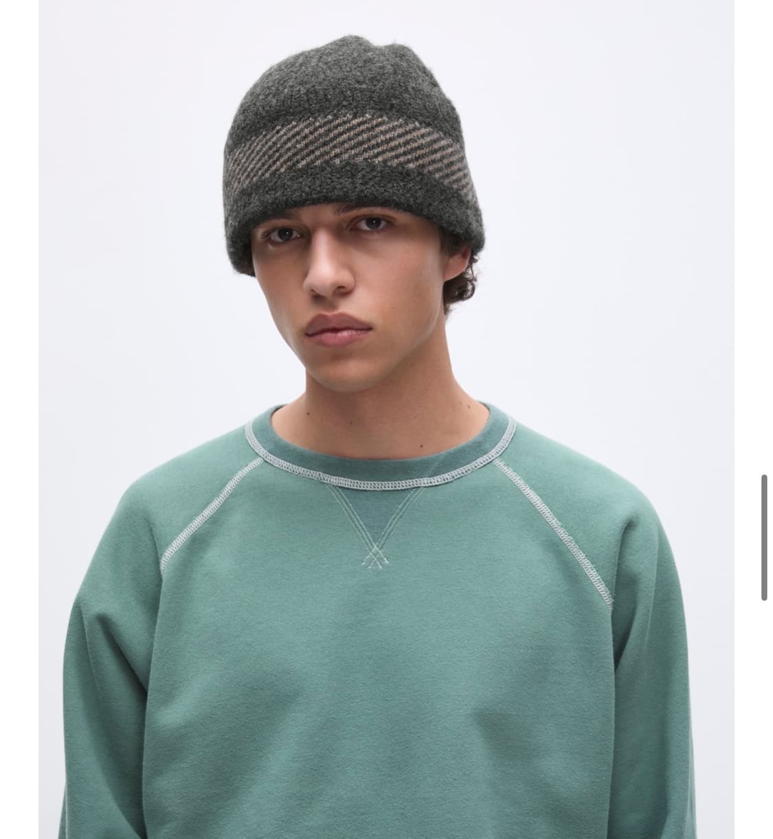 카키스 mod knit 차콜 비니 상품이미지3