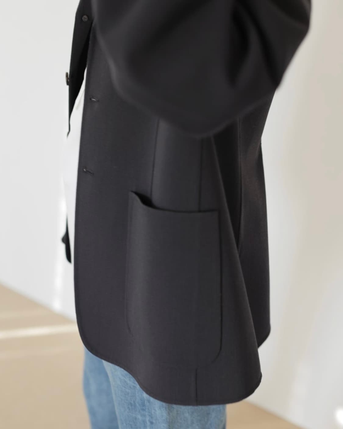 오라리 울 더블 클로스 핸드 소운 자켓 상품이미지10