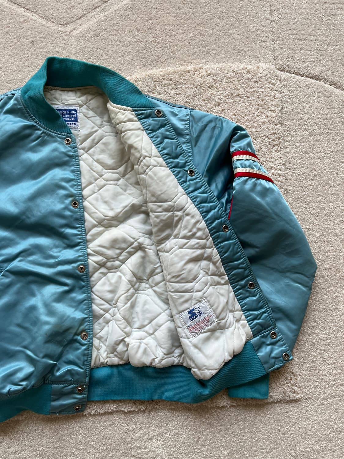 90s Starter x NFL 휴스턴 오일러스 퀄팅자켓(100-103) 상품이미지6