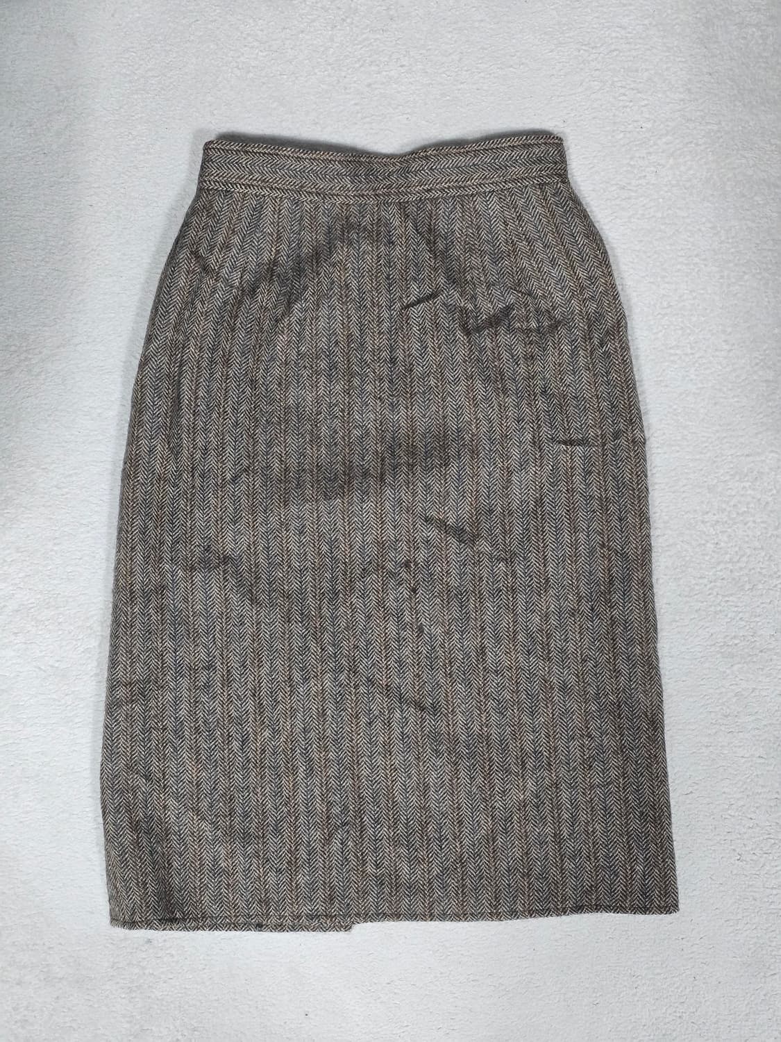 Chloe 끌로에 헤링본 울 스커트 브라운 40 상품이미지1