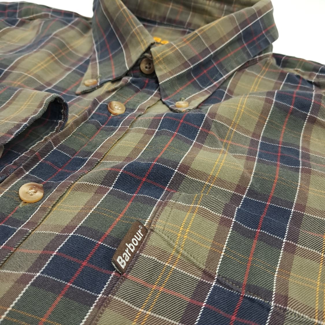 CN440 2XL 바버 클래식 헤리티지 타탄체크 긴팔 셔츠 자켓 상품이미지5