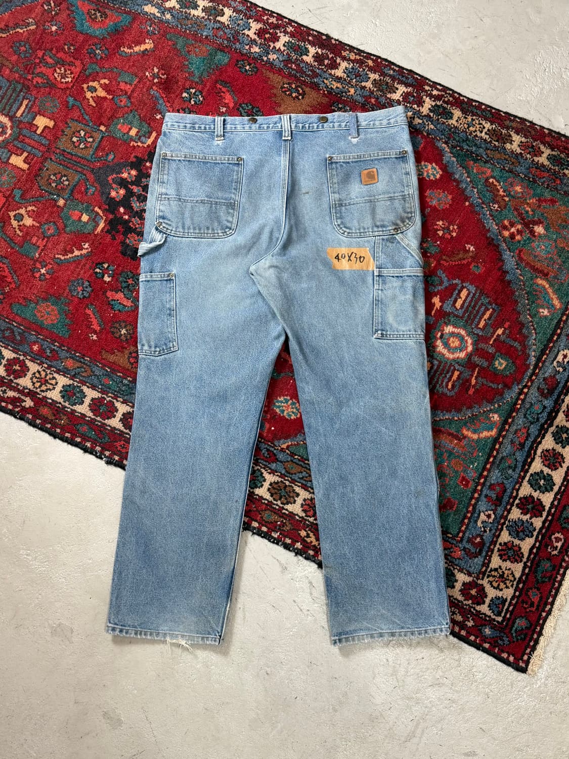 OG 칼하트 데님 더블니 칼하트 워크팬츠 썩블니 상품이미지4