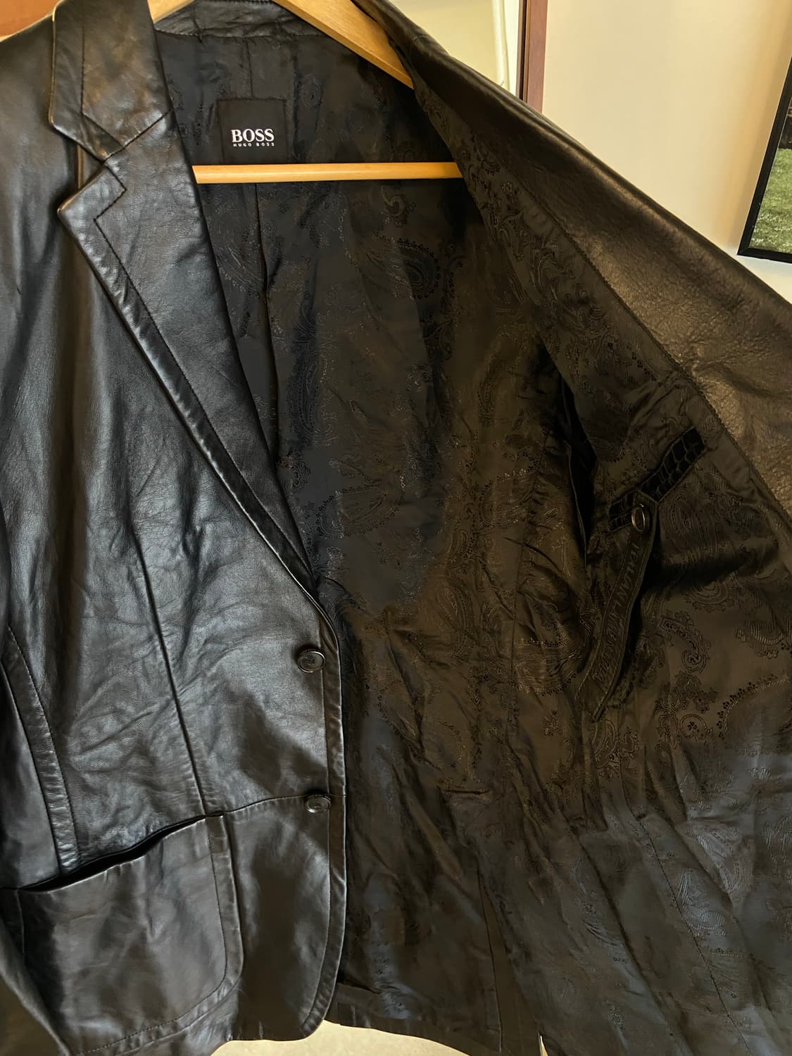 명품 hugo boss 휴고보스 양가죽 블레이저 상품이미지4