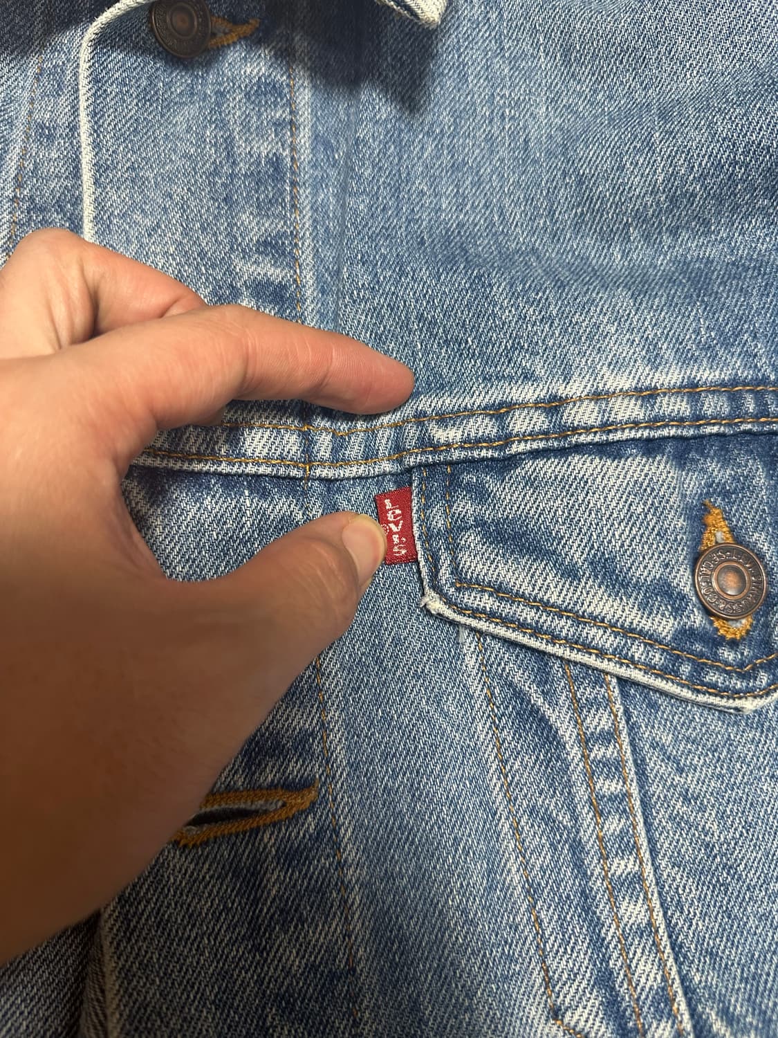 리바이스 청자켓 70507 made in usa 상품이미지4