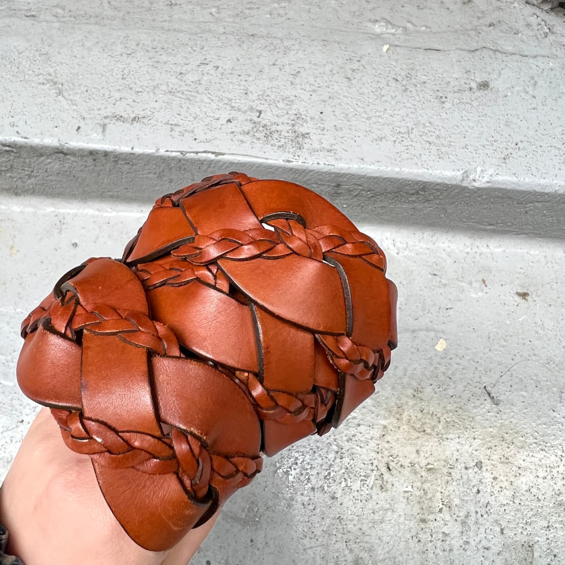 빈티지 레더 위빙벨트 상품이미지2