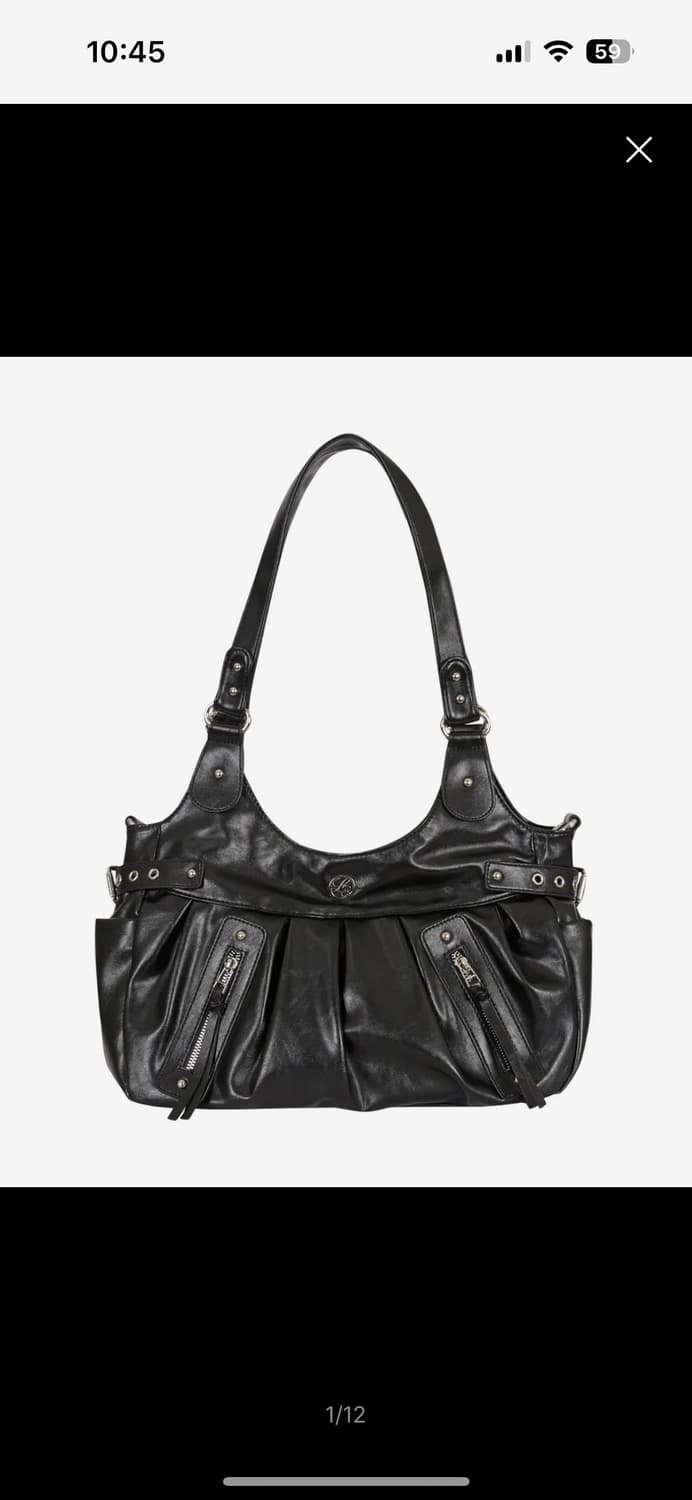 일리고 엠버 버클 숄더 백 블랙 상품이미지1