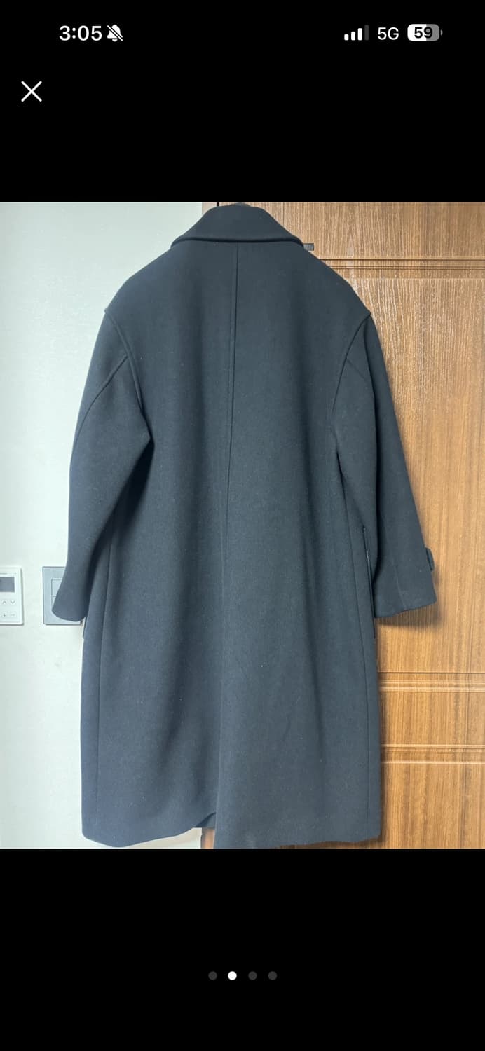 키뮤어 블랙 더플 코트 상품이미지2