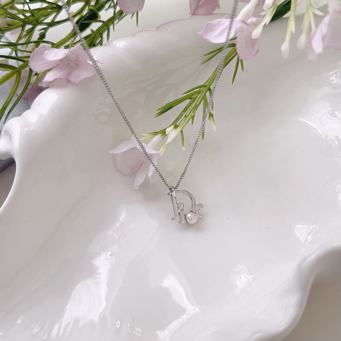 빈티지 디올 오블리크 진주 목걸이 상품이미지4