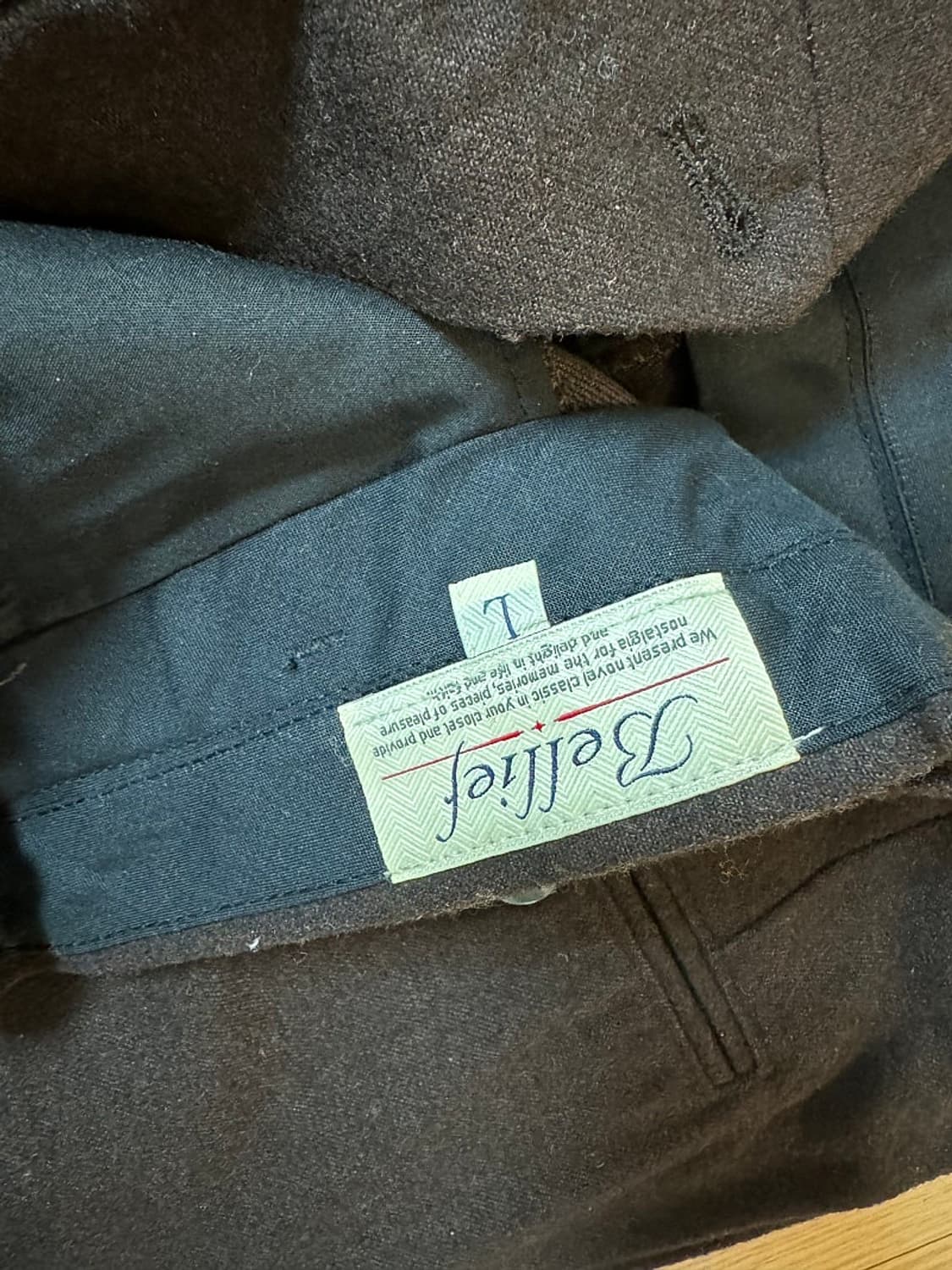 벨리프 브라운 울 트라우저 상품이미지3