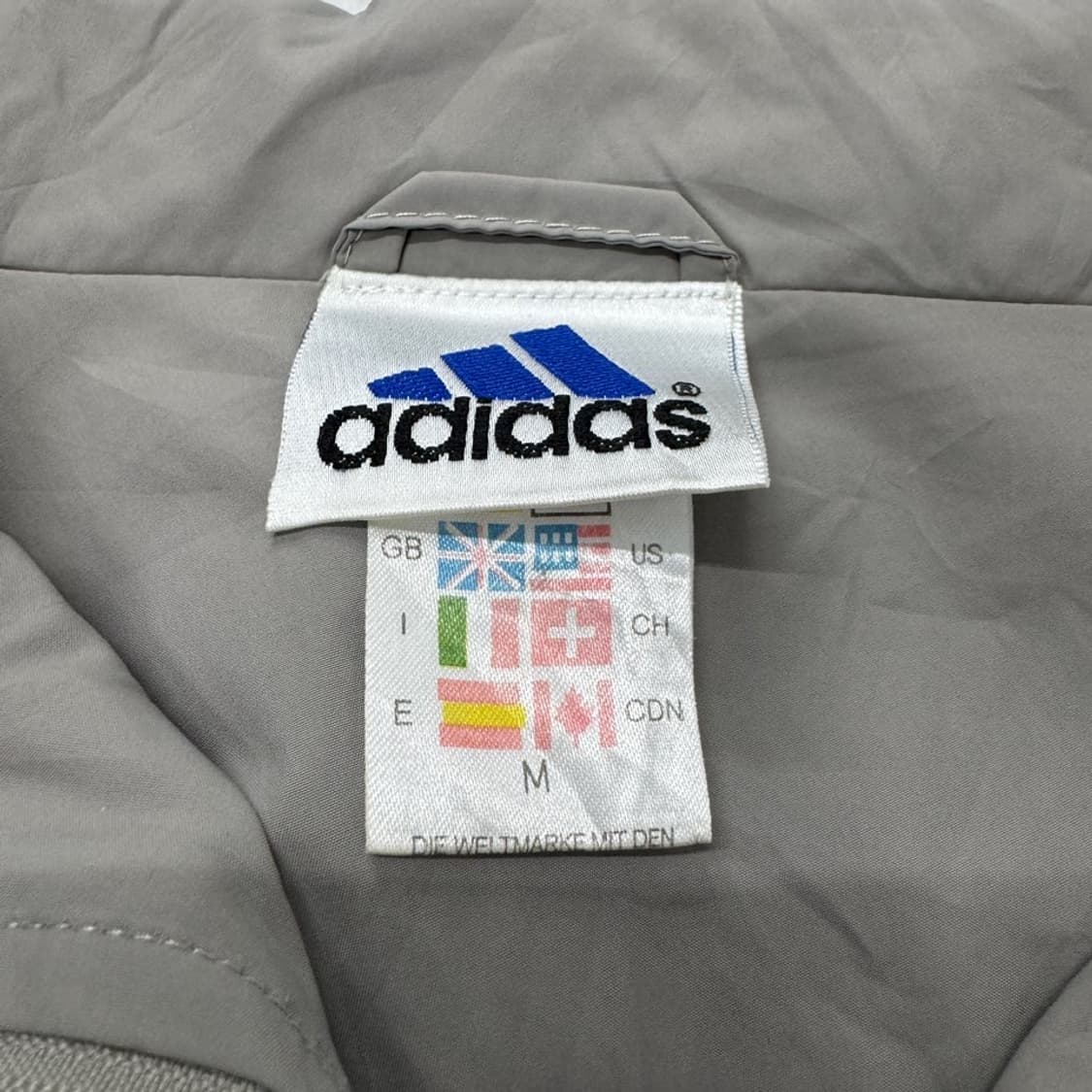 아디다스 90s 올드스쿨 베이지 배색 바람막이 자켓 상품이미지6
