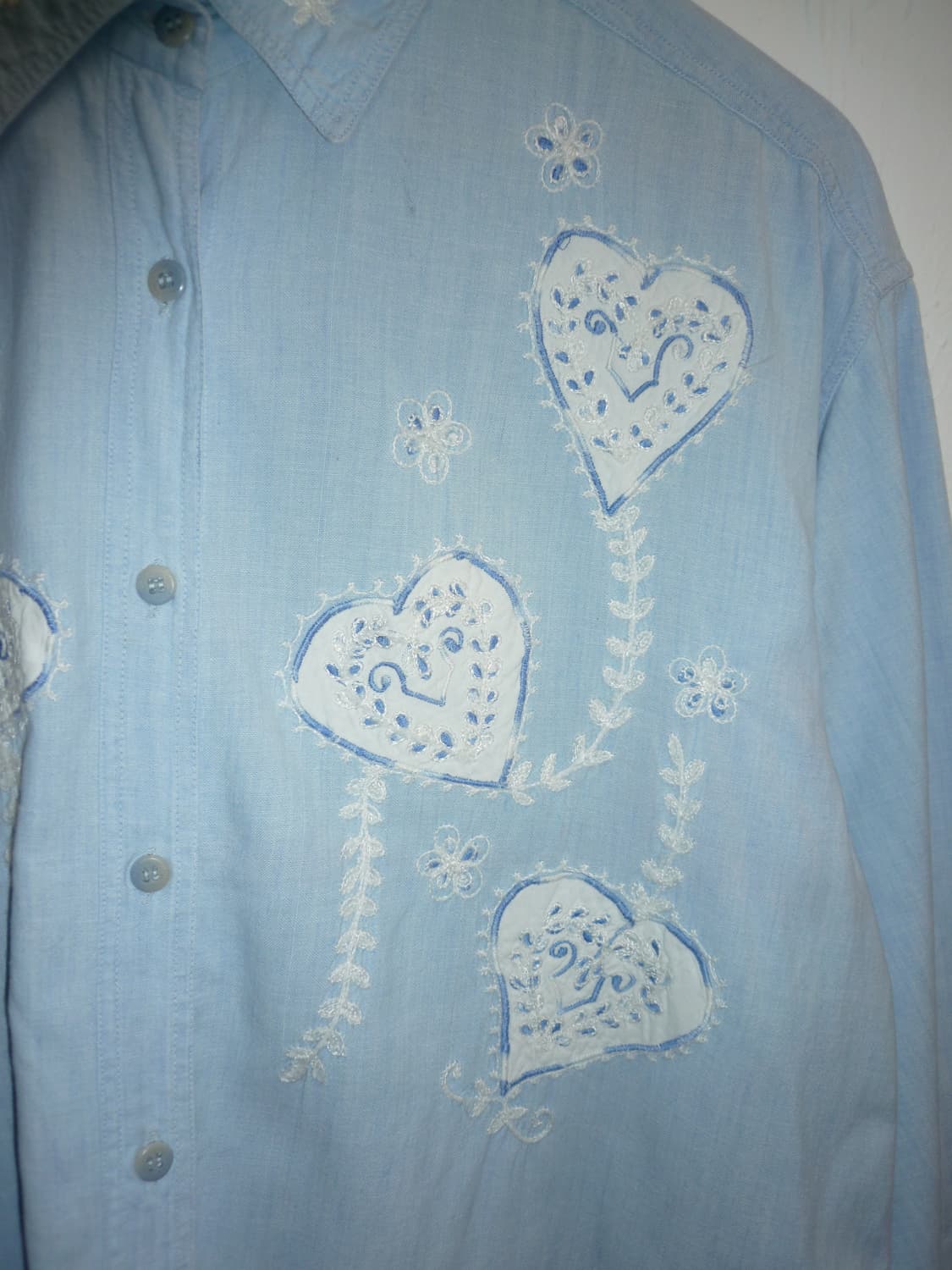 Heart skyblue shirts 상품이미지5