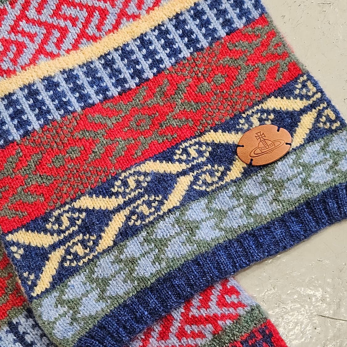 빈티지 비비안웨스트우드 울 머플러 목도리  상품이미지5