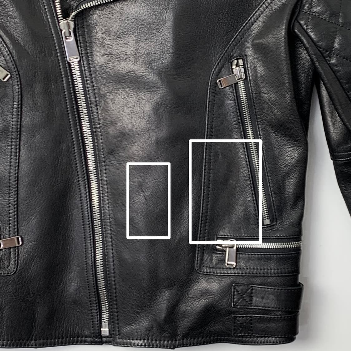 [L/정품] 지오지아 산양가죽 라이더 레더 남성자켓 상품이미지3