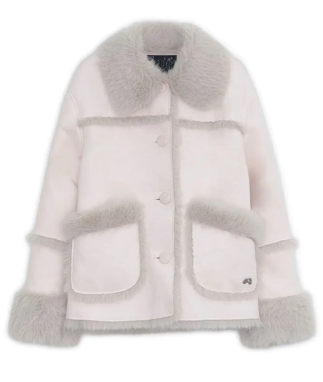 허그유어스킨 시어링 무스탕 핑크 상품이미지1