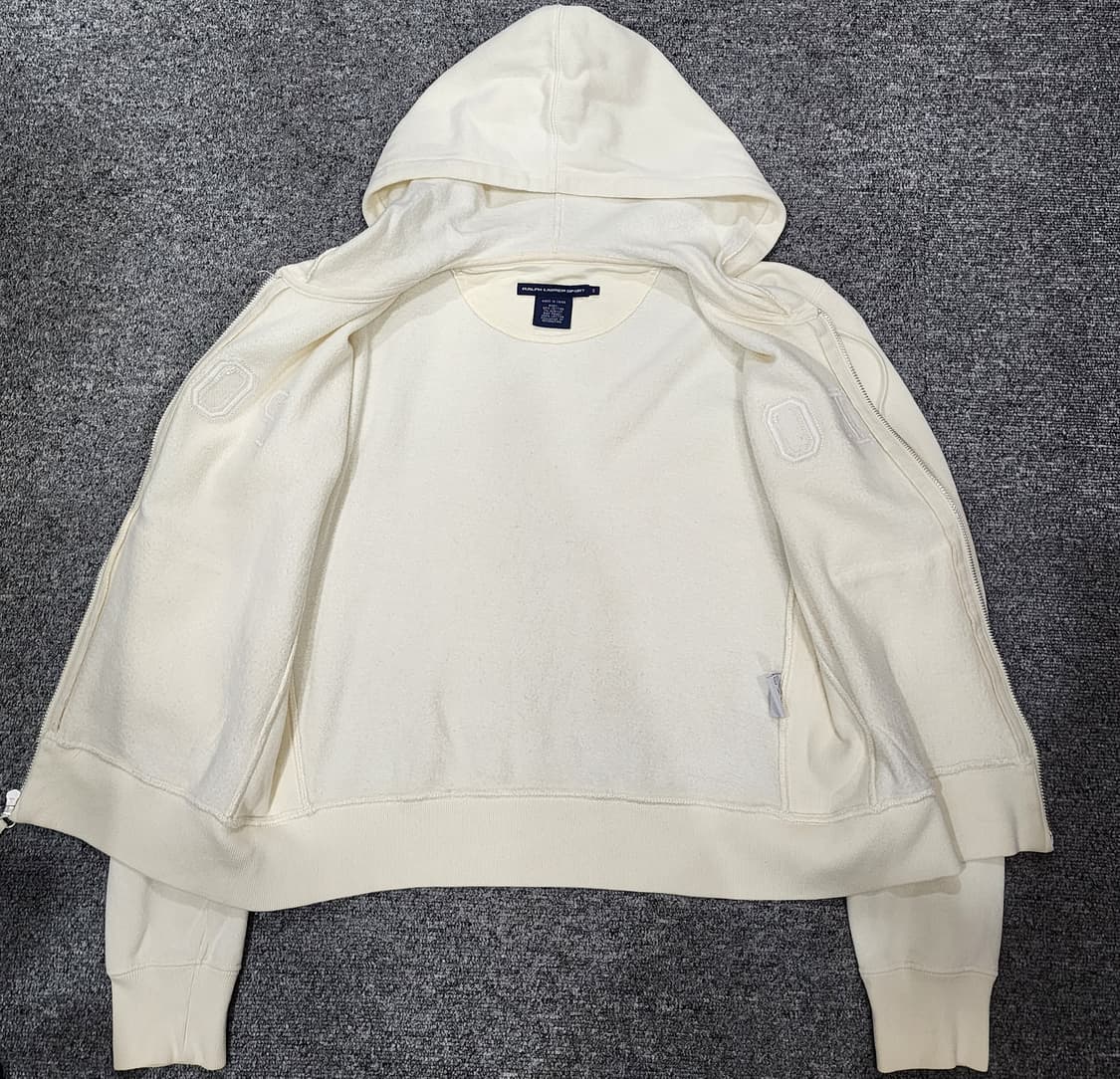폴로 랄프로렌 스포츠 스펠아웃 후드집업 아이보리 S 상품이미지3