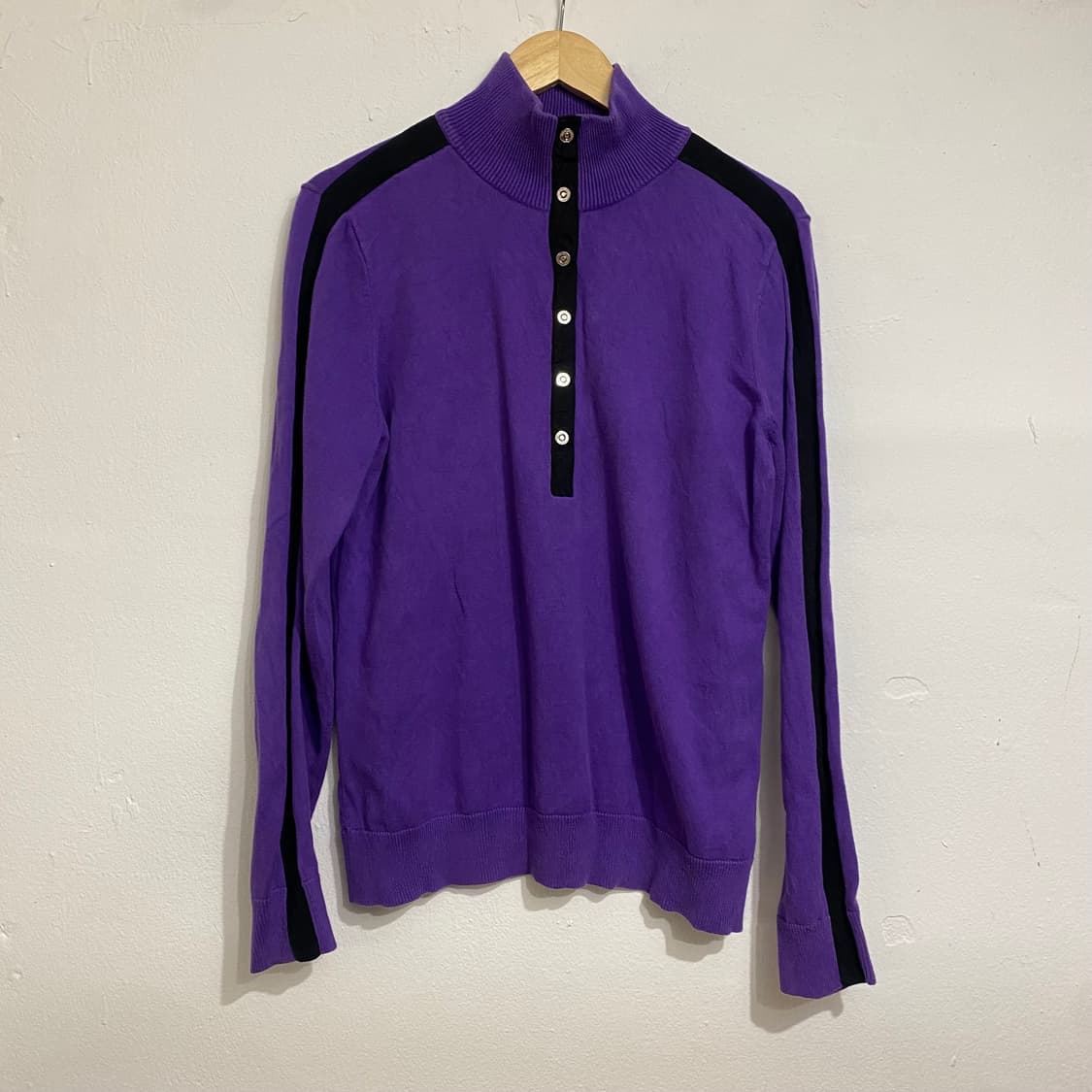 로렌 랄프로렌 엑티브 버튼 쿼터 니트 상품이미지1