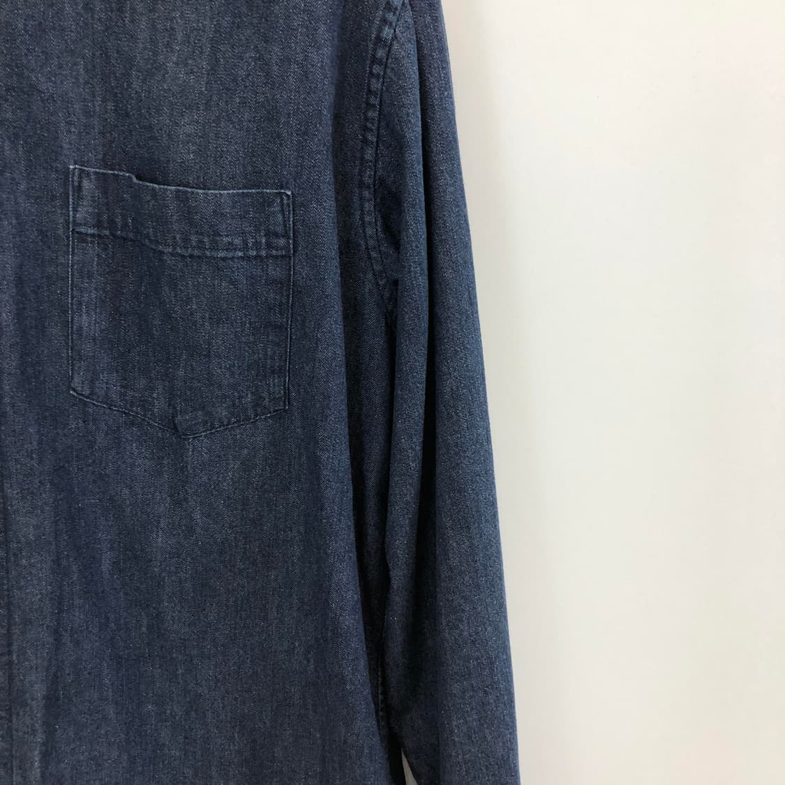 유니클로 오버 데님셔츠 XL 진청 상품이미지2