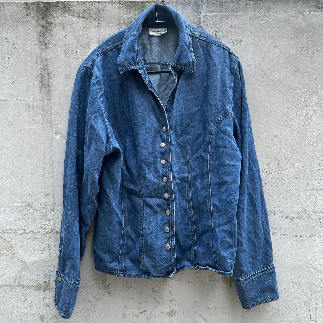 (unkown) multi snap button denim shirt 상품이미지1