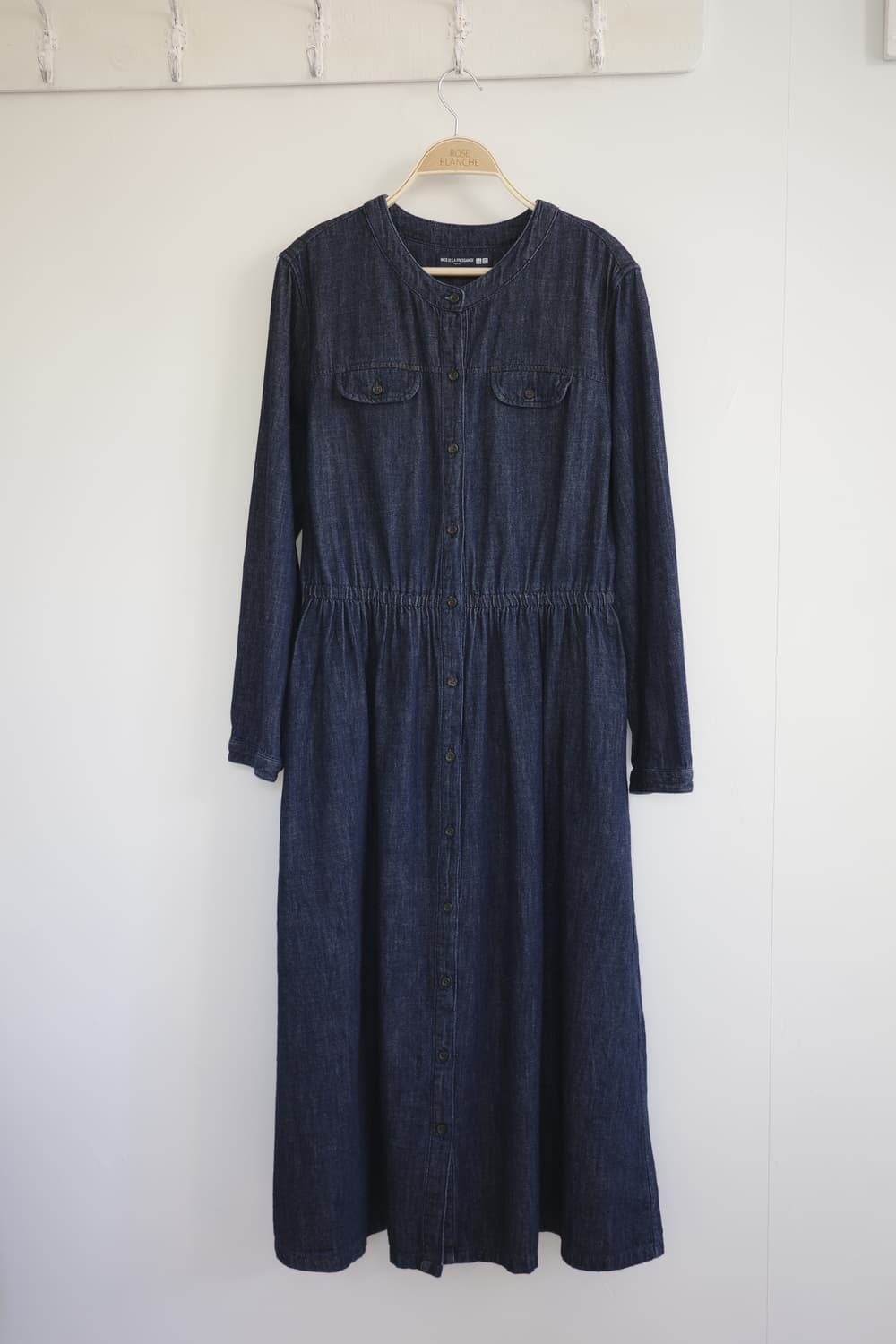 일본 빈티지 유니클로 데님 셔츠 원피스 상품이미지2