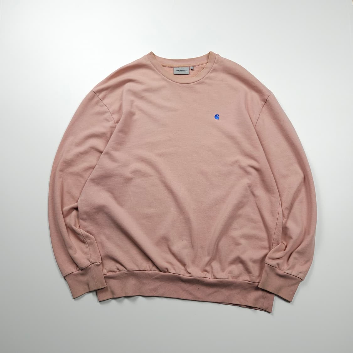 칼하트 wip 메디슨 로고 박시핏 크루넥 스웻 셔츠 (XL) 상품이미지1