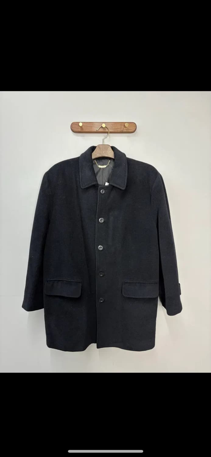 Oleg Cassini 래글런 블랙 코트 H1915 상품이미지2