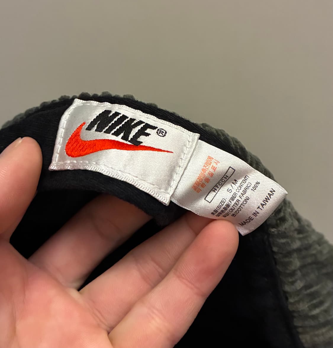 90s NIKE 나이키 빈티지 코듀로이 헌팅캡 베레모 올리브카키 상품이미지8