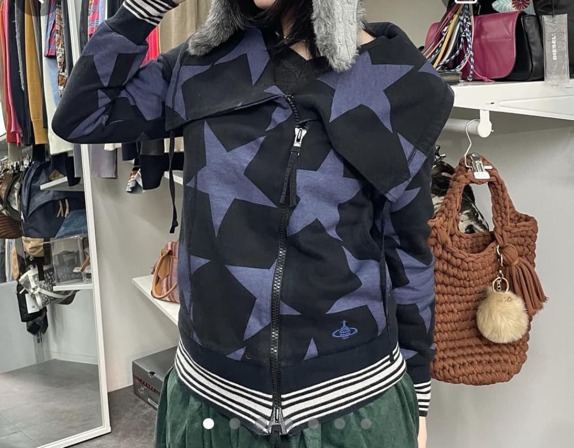 비비안웨스트우드 별패턴 2way 집업 상품이미지4