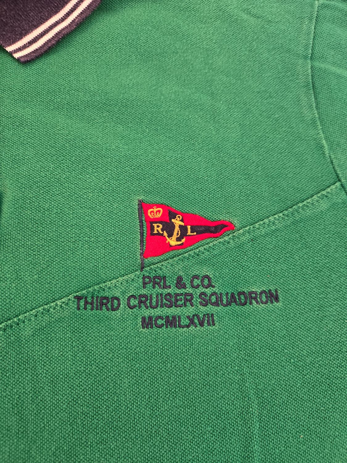 폴로 랄프로렌 그린색 넘버3 카라티 XL (커스텀 폴로) 상품이미지4