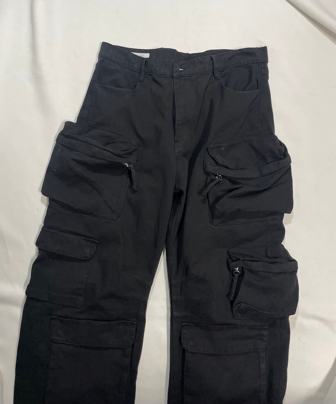 세븐틴 착용 유틸리티 포켓 팬츠 블랙 상품이미지5