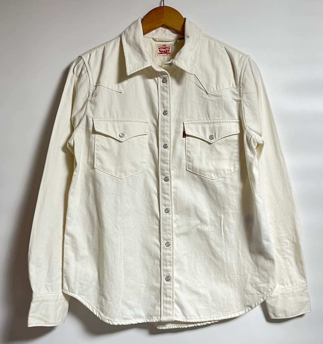 공용 리바이스 아이보리 웨스턴 셔츠 남방 M 상품이미지1
