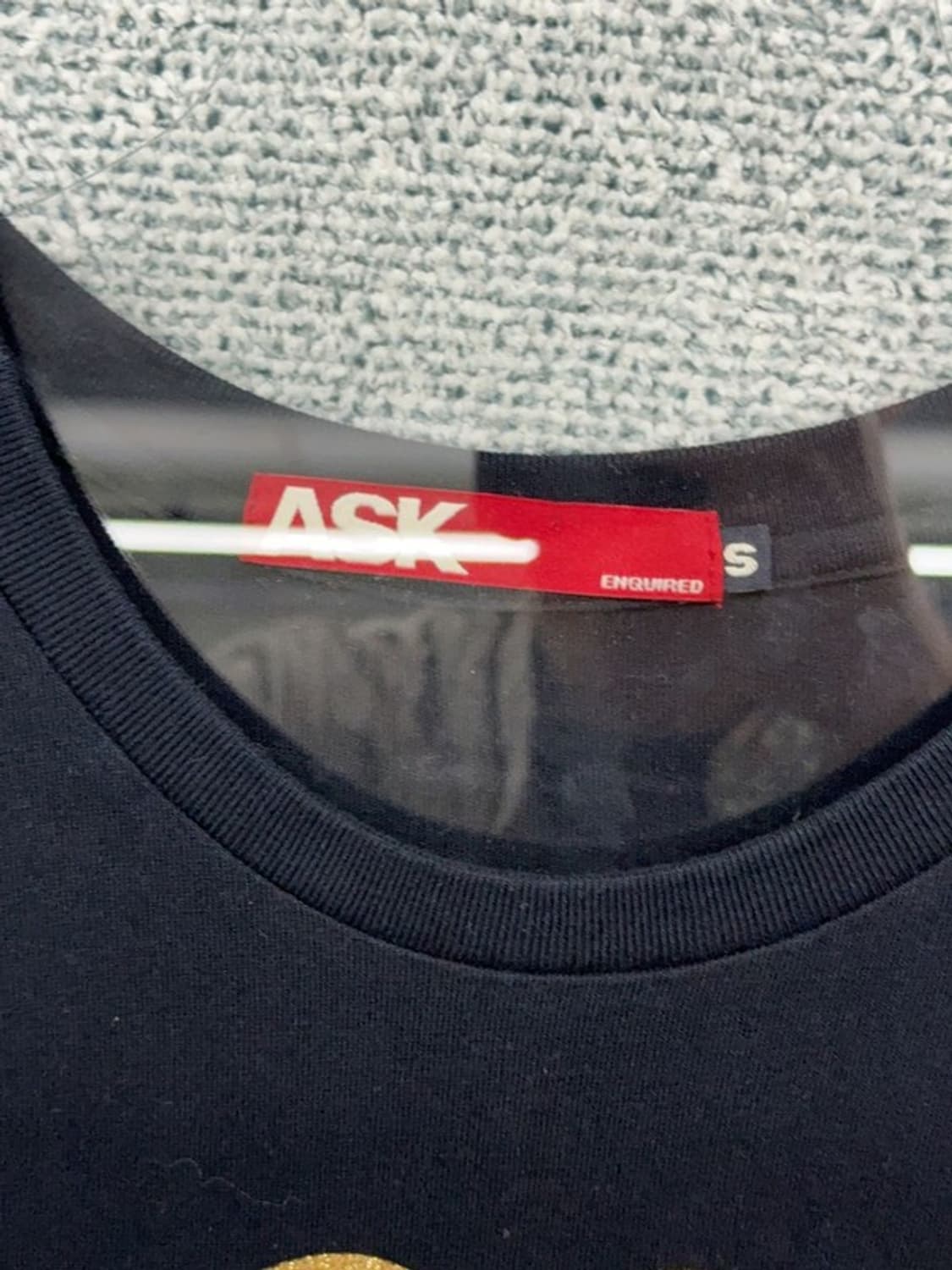 ASK 미키마우스 프린팅 네이비 긴팔티 S 상품이미지5