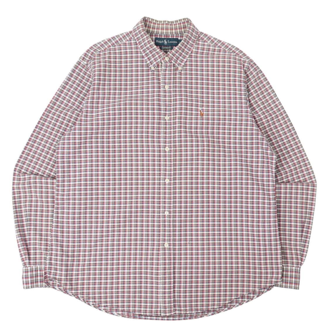 폴로 랄프로렌 옥스포드 레드 멀티체크 셔츠 상품이미지1
